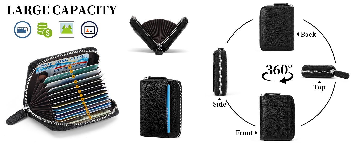 Large capacity card holder