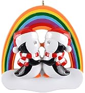 Personalized Rainbow LGBT Ornament,Couple Gay/Lesbian Pride Ornament Christmas 2023, Lesbian Chri...