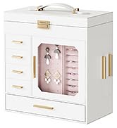 Jewelry Box with Mirror Jewelry Organizer and Storage