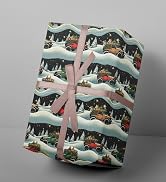 RiukRaiu Funny Christmas Wrapping Paper for Kids Adults - Muscular Santa and Reindeer, Red/Green ...