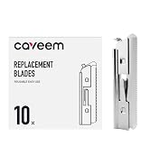 CAVEEM Eyebrow Razor Blades, 10 Replacement Blades, Premium Stainless Steel | Sharp Razor Blades,...