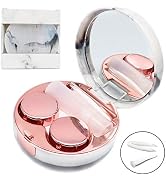 Vastsoon Contact Lens Case, Portable Cute Eye Contacts Colored Lenses Remover Tool Kit with Mirro...