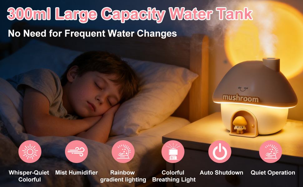 Cute Mushroom House Humidifier