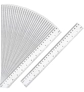 30 Packs Clear Plastic Ruler 12 Inch with Centimeter and Millimeter, Metric Rulers Bulk for Kids ...