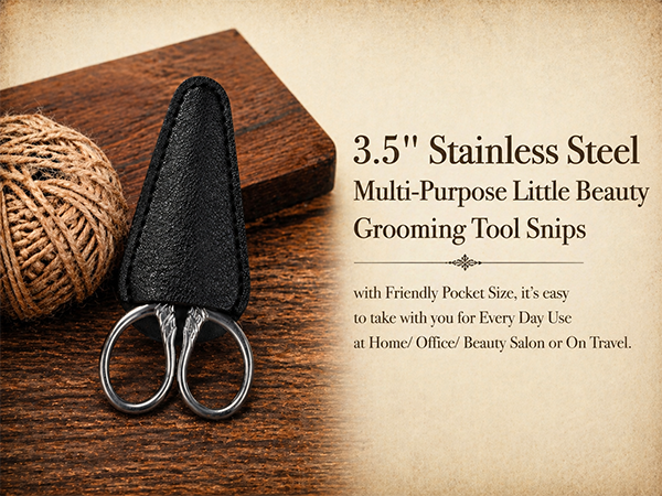 Small scissors sharp precision scissor with case