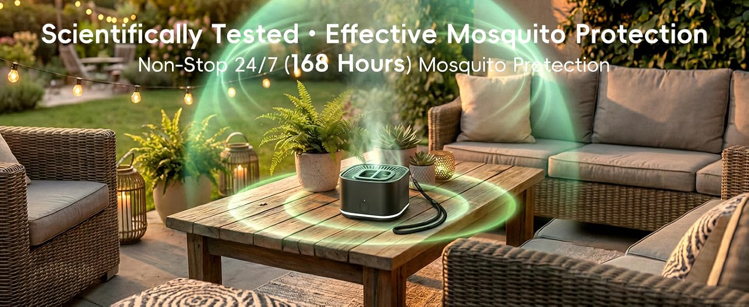 BuggyBands Mosquito Repellent Outdoor Patio