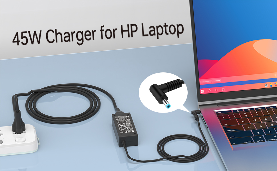 HP laptop charger 45w