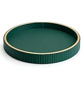 SANZIE Leather Tray Desktop Storage Organizer Premium Serving Tray Decorative Tray Valet Tray for...