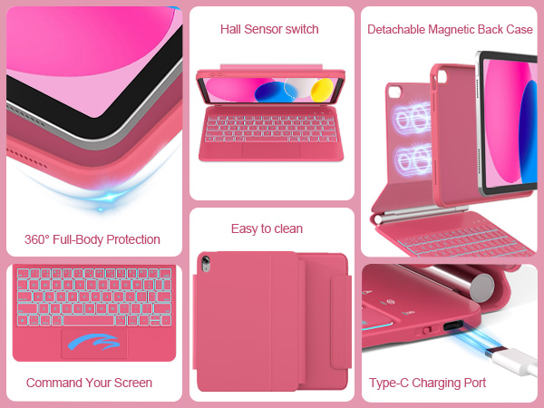 ipad a16 detach case and keyboard