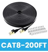 Cat 8 Ethernet Cable 200 FT