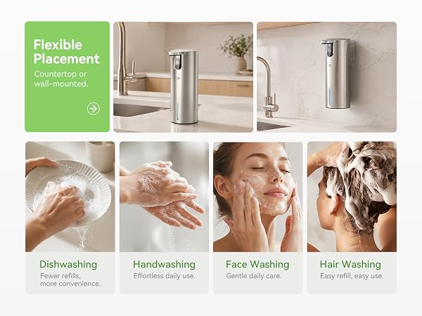 Flexible Placement: Great for Kitchen, Bathroom & Everyday Use