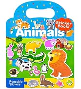 Benresive Reusable Sticker Books for Kids, Sticker Books for Toddlers, Toddler Travel Toys Activi...