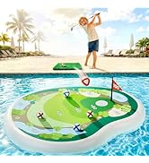 Funscape Kids Inflatable Golf Pool Toys, Fun Swimming Pool Game, Floating Water Chipping Green W/...