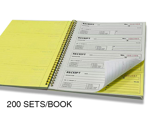 receipt book