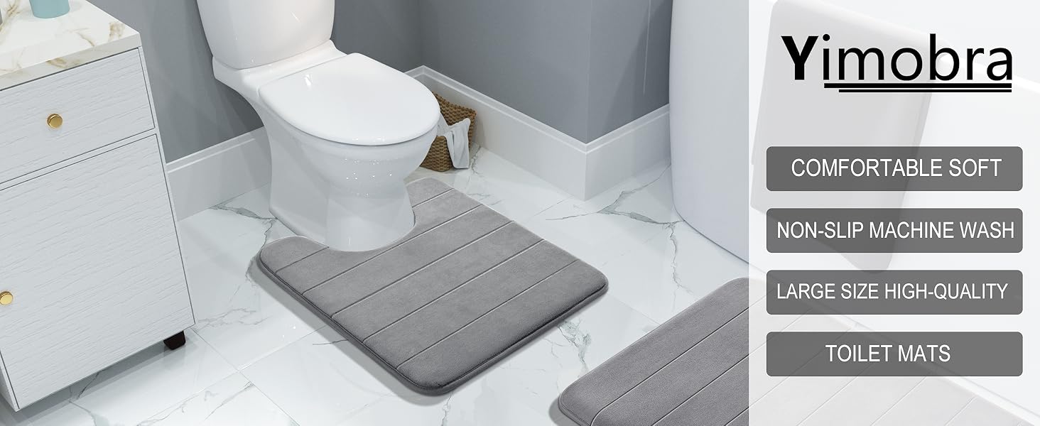Toilet Bath Rug U-Shaped