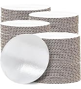 Cake Boards 10 inch Round, Cake Boards 50 Pcs White Cake Boards, Food-Graded Cake Base, Waterproo...