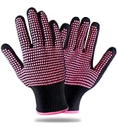 Teenitor 2 Pcs Heat Resistant Gloves With Silicone Bumps, Professional Heat Proof Glove Mitts For...