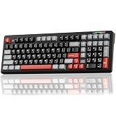 LINGBAO K98 Wireless Mechanical Gaming Keyboard, Tri-Mode BT5.0/2.4GHz/USB-C, Gasket Custom Hot-S...