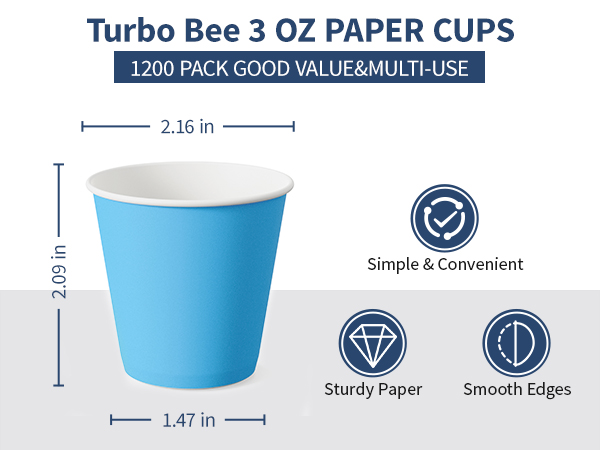 3oz paper cups 1200pack
