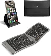 AIMARZ AF02 Ergonomic Split Foldable Keyboard, Bluetooth, Black | Ergonomic split typing, fold-in...