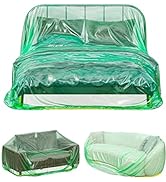 Skywin Furniture Covers for Moving - 1 Pack,101x75x50 Large Sofa Couch Storage Bag & Plastic Couc...
