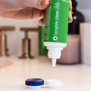 disinfect your contact lenses overnight