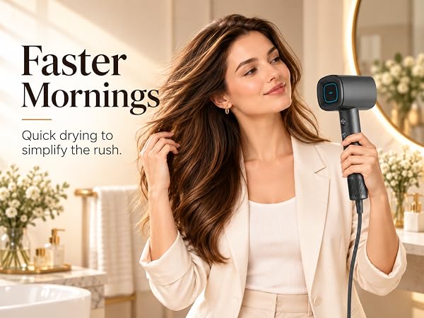 Powerful Airflow for Faster Drying