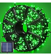 JMEXSUSS 600 LED Green Solar Halloween Lights, 207 ft Solar String Lights Outdoor Waterproof, 8 M...