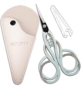 HITOPTY Small Sharp Scissors Pointed Tip Sewing Scissor with Case for Craft Embroidery Needlework...