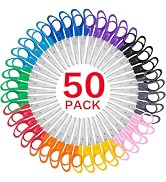 Toidgy 50 Pack Kids Scissors, 5 Inch Scissors Bulk for School, Blunt Tip Scissors for Kids Studen...