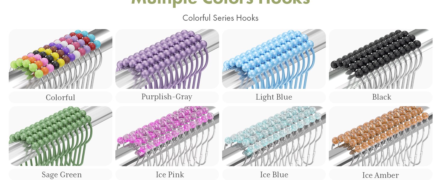 shower curtain hooks