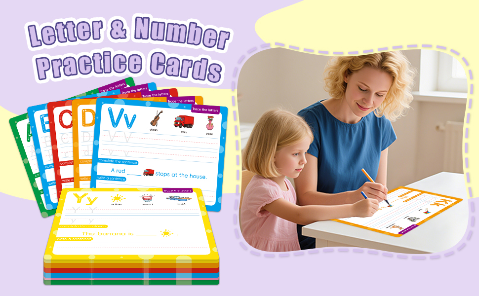 tracing letters and numbers