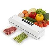 6-in-1 Vacuum Sealer Machine with Pulse Function, Dry & Moist Food Modes, Digital Countdown Timer...