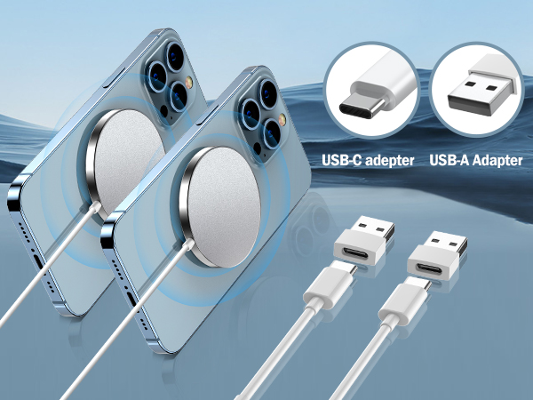 2 Pack Magnetic Wireless Charger