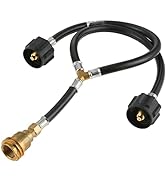 Lemfema Universal Y Type Splitter Propane Tank Converter Adapter Hose, Two Way Qcc1/Type1 Inlet &...
