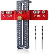 Ruitool Cabinet Hardware Jig Tool, Dowel Jig Kit, Aluminium Alloy Cabinet Handle Template Tool, A...