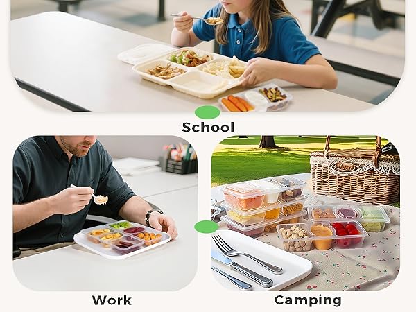Reusable Snack Containers with Lids