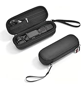 Flymile Pocket 4 Small Case + 2 Pack Screen Protector for DJI Osmo, Nylon Hard Carrying Travel St...