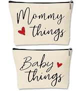 Mommy and Baby Matching Pouch Set, Mommy Things and Baby Things Bags, Gifts for New Moms Expectin...
