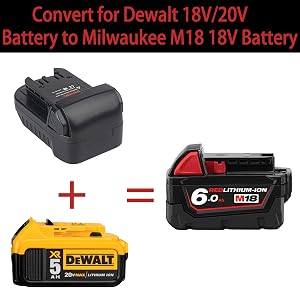 dewalt to milwaukee battery adapter