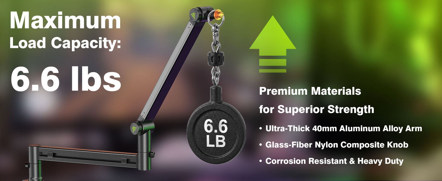 Maximum Load Capaxity: 6.6lbs