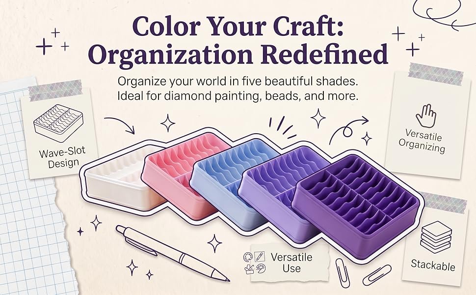 20 compartment diamond art storage case