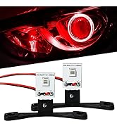Qasim LED Devil Eye DRL LED Module for Projector Lens Retrofit DIY Red Demon Evil Eye-2Pack