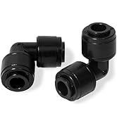 Spalolen 30 Pack Quick Connect 1/4" Drip Irrigation Elbow Coupling Connector,Universal 90 Degree ...