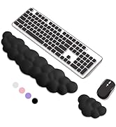 Keyboard Wrist Rest Mouse Wrist Support Set, Cloud Keybroad Wrist Rest Pad with Non-Slip PU Base,...