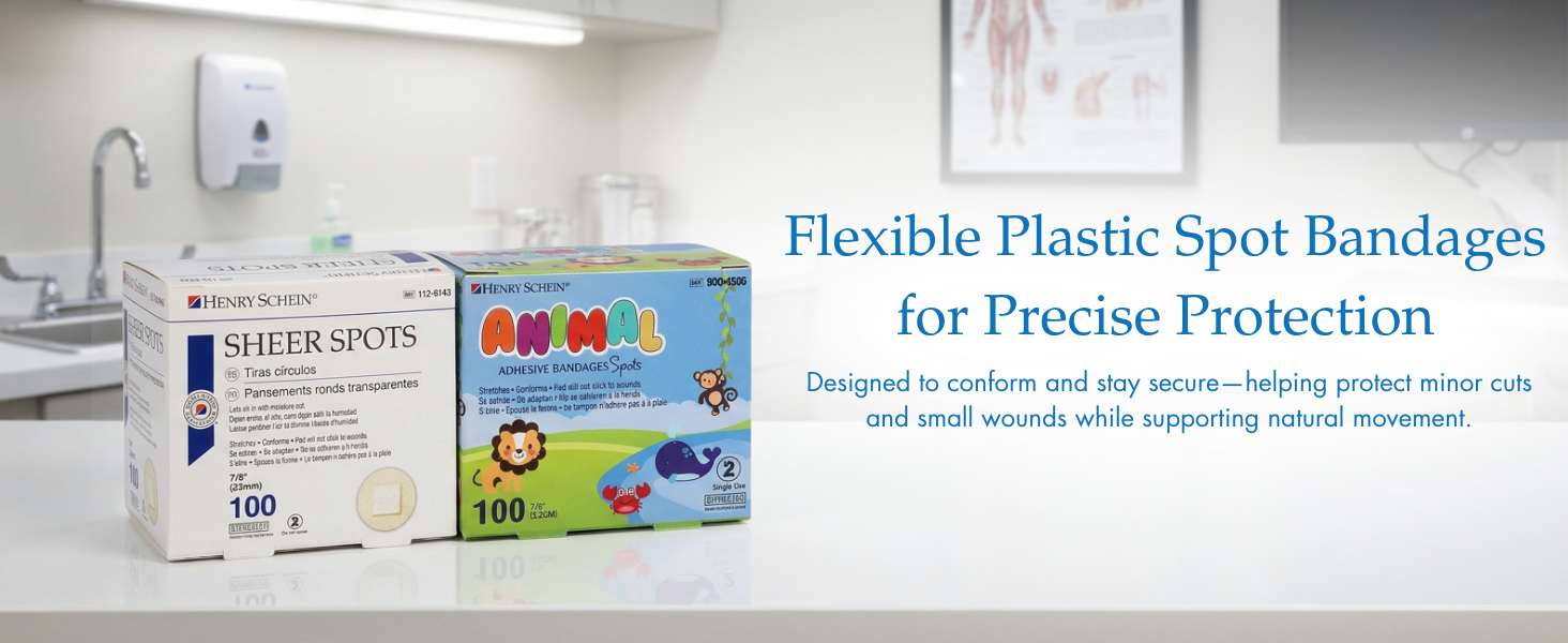 Flexible Plastic Spot Bandages