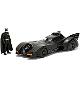Jada Toys 1:24 1989 Batmobile Die-cast Car with 2.75" Batman Figure, Toys for Kids and Adults