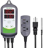 Inkbird ITC-308 Digital Temperature Controller 2-Stage Outlet Thermostat Heating and Cooling Mode...