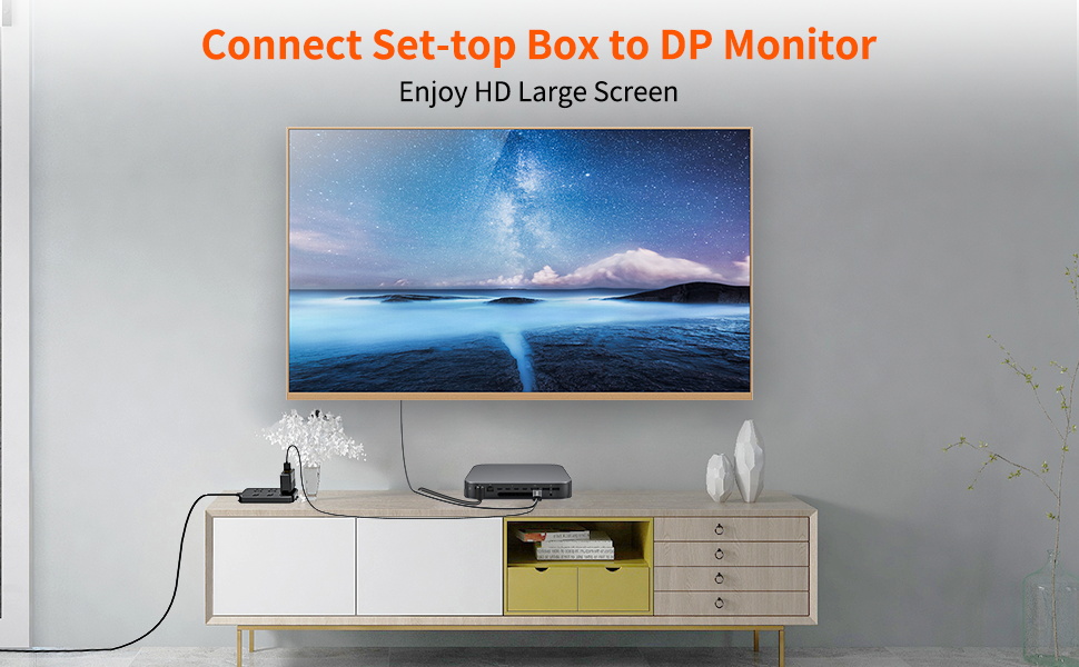 Active 4K HDMI to Displayport 1.2 Converter Adapter Cable Male HDMI 1.4 in to Male DP 1.2 Out Cord