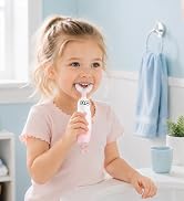 Kids U-Shaped Electric Toothbrush with 2 Brush Heads, Toddlers Sonic with 360 Degree Cleaning, So...